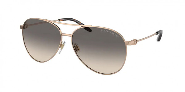 Ralph Lauren RL7077 THE ANDIE Sunglasses, 935011 THE ANDIE SHINY ROSE GOLD GREY (GOLD)