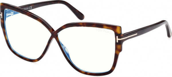Tom Ford FT5828-B Eyeglasses, 052 - Dark Havana / Dark Havana
