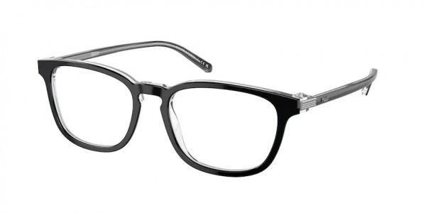 Polo PH2253 Eyeglasses, 6026 SHINY BLACK ON CRYSTAL (BLACK)