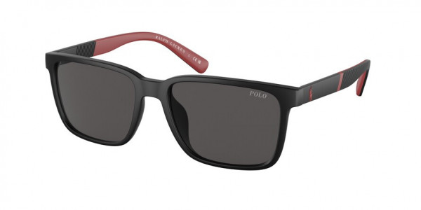 Polo PH4189U Sunglasses, 537587 MATTE BLACK DARK GREY (BLACK)