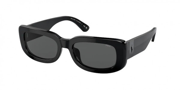 Polo PH4191U Sunglasses, 500187 SHINY BLACK GREY (BLACK)