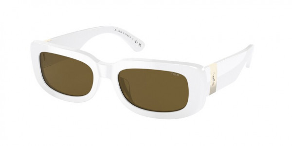 Polo PH4191U Sunglasses, 554473 SHINY WHITE OLIVE GREEN (WHITE)
