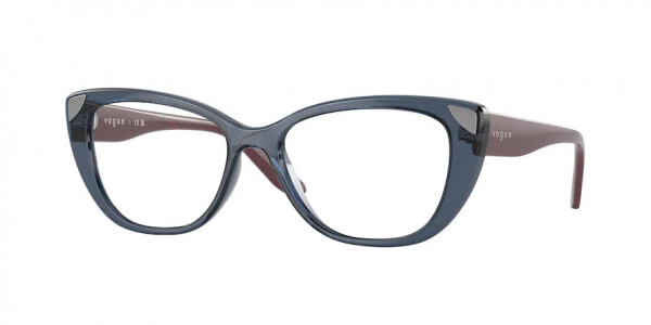 Vogue VO5455 Eyeglasses, 2764 TRANSPARENT BLUE (BLUE)