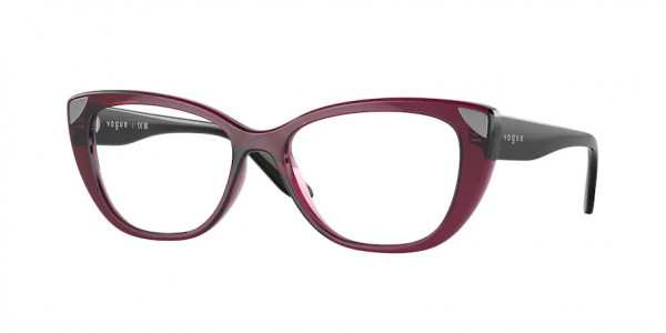Vogue VO5455 Eyeglasses, 2989 TRANSPARENT CHERRY (RED)