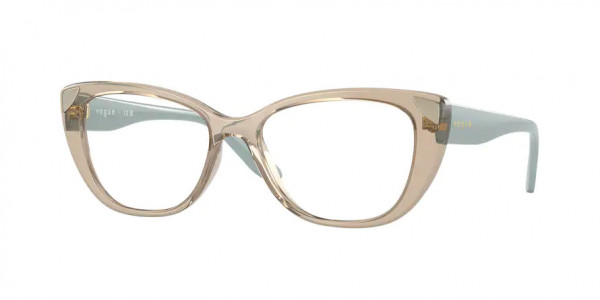 Vogue VO5455 Eyeglasses, 2990 TRANSPARENT CARAMEL (BROWN)