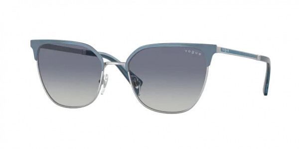 Vogue VO4248S Sunglasses, 51774L TOP BRUSHED AZURE/SILVER BLUE (BLUE)
