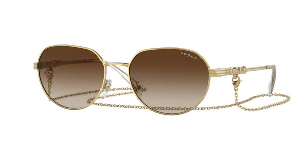 Vogue VO4254S Sunglasses, 280/13 GOLD GRADIENT BROWN (GOLD)