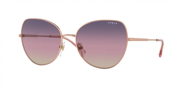Vogue VO4255S Sunglasses, 5152U6 ROSE GOLD TRI-GRAD BROWN/VIOLE (GOLD)