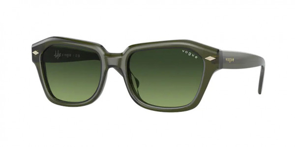Vogue VO5444S Sunglasses, 30032A OPAL GREEN GREEN GRADIENT (GREEN)