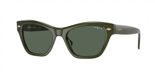 Vogue VO5445S Sunglasses, 300371 OPAL GREEN DARK GREEN (GREEN)