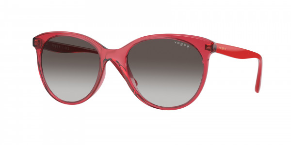 Vogue VO5453S Sunglasses, 30848G TRANSPARENT RED GREY GRADIENT (RED)