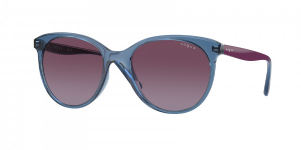 Vogue VO5453S Sunglasses, 30858H TRANSPARENT LIGHT BLUE VIOLET (BLUE)