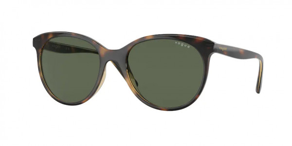 Vogue VO5453S Sunglasses, W65671 DARK HAVANA DARK GREEN (BROWN)