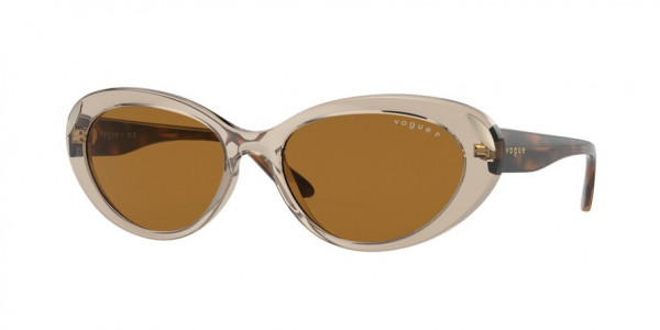 Vogue VO5456S Sunglasses, 299083 TRANSPARENT CARAMEL BRONZE POL (BROWN)
