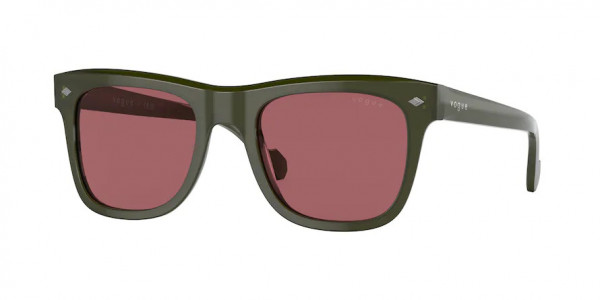 Vogue VO5465S Sunglasses, 300369 OPAL GREEN DARK VIOLET (GREEN)