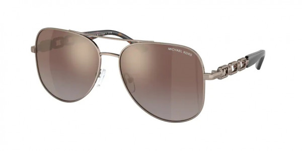 Michael Kors MK1121 CHIANTI Sunglasses, 12136K CHIANTI MINK CARAMEL SILVER FL (BROWN)