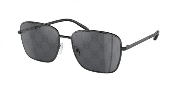 Michael Kors MK1123 BURLINGTON Sunglasses, 1005AI BURLINGTON SHINY BLACK DARK GR (BLACK)