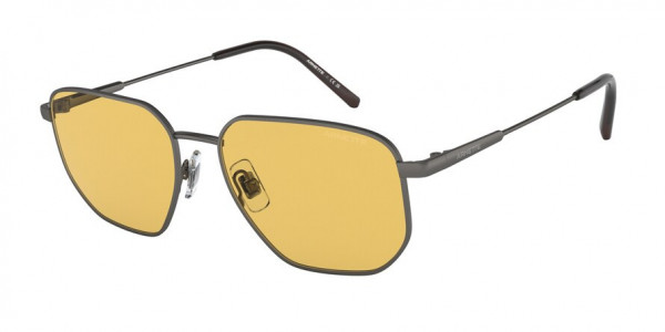 Arnette AN3086 SLING Sunglasses, 74585 SLING MATTE GUNMETAL YELLOW (GREY)