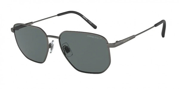 Arnette AN3086 SLING Sunglasses, 75481 SLING MATTE GUNMETAL DARK GREY (GREY)