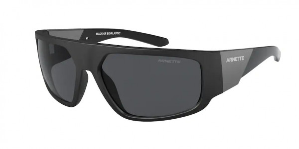 Arnette AN4304 HEIST 3.0 Sunglasses, 275887 HEIST 3.0 MATTE BLACK DARK GRE (BLACK)