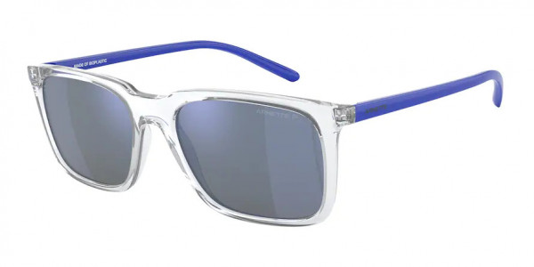 Arnette AN4314 TRIGON Sunglasses, 275222 TRIGON CRYSTAL DARK GREY MIRRO (WHITE)