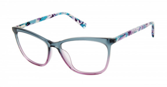 gx by Gwen Stefani GX092 Eyeglasses, Grey/Purple (GRY)