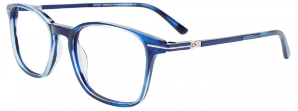 EasyClip EC637 Eyeglasses, 050 - Marbled Blue / Blue