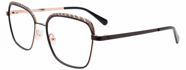 Paradox P5089 Eyeglasses, 090 - Black & Pink Gold