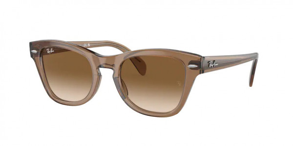 Ray-Ban RB0707S Sunglasses, 664051 TRANSPARENT LIGHT BROWN CLEAR (BROWN)
