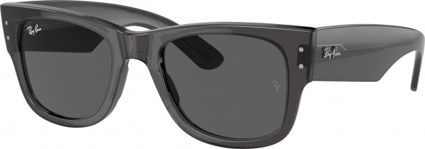 Ray-Ban RB0840S MEGA WAYFARER Sunglasses, 1406B1 MEGA WAYFARER TRANSPARENT BLAC (BLACK)