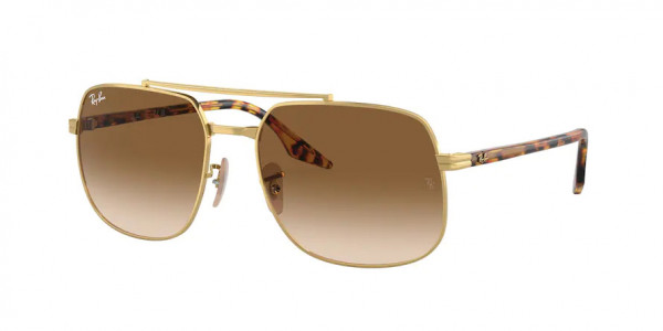 Ray-Ban RB3699 Sunglasses, 001/51 ARISTA CLEAR GRADIENT BROWN (GOLD)