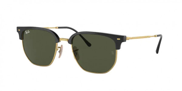 Ray-Ban RB4416 NEW CLUBMASTER Sunglasses, 601/31 NEW CLUBMASTER BLACK ON ARISTA (BLACK)