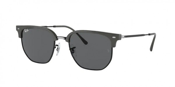Ray-Ban RB4416 NEW CLUBMASTER Sunglasses, 6653B1 NEW CLUBMASTER GREY ON BLACK D (GREY)