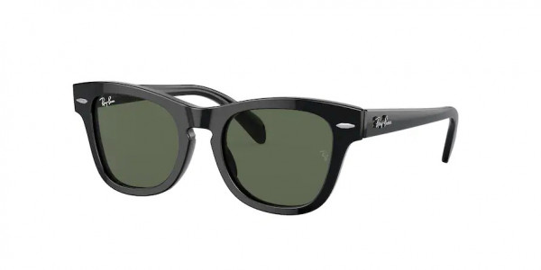 Ray-Ban Junior RJ9707S Sunglasses, 100/71 BLACK DARK GREEN (BLACK)