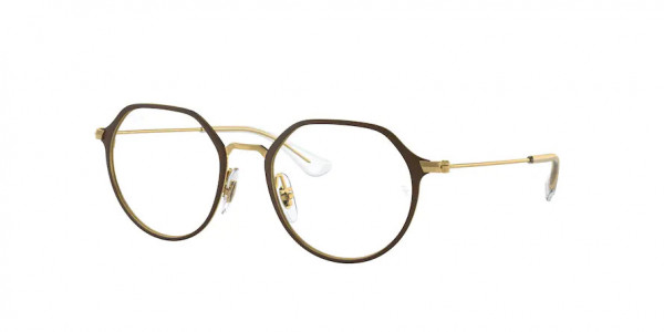 Ray-Ban Junior RY1058 Eyeglasses, 4078 MATTE BROWN ON ARISTA (BROWN)