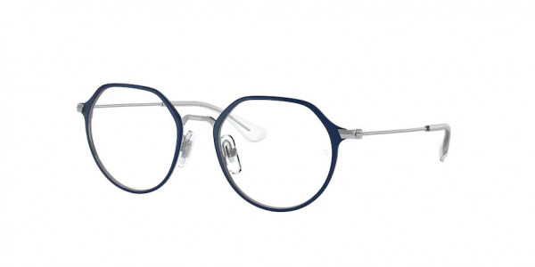 Ray-Ban Junior RY1058 Eyeglasses, 4085 BLUE ON SILVER (BLUE)