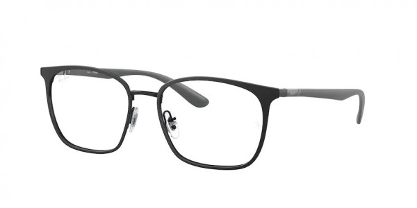 Ray-Ban Optical RX6486 Eyeglasses, 2904 MATTE BLACK ON BLACK (BLACK)