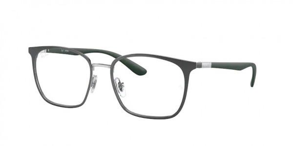 Ray-Ban Optical RX6486 Eyeglasses, 3125 GREY ON SILVER (GREY)