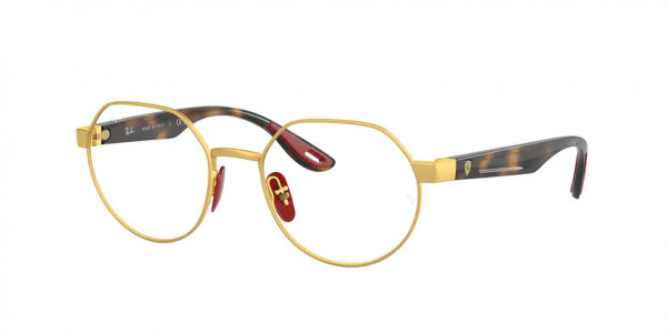 Ray-Ban Optical RX6492M Eyeglasses, F076 MATTE ARISTA (GOLD)