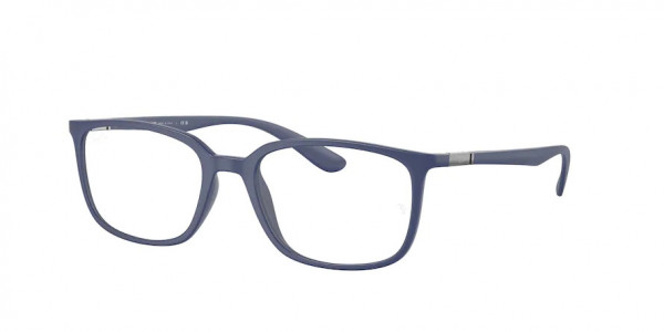 Ray-Ban Optical RX7208 Eyeglasses, 5207 MATTE BLUE (BLUE)