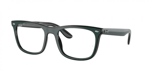 Ray-Ban Optical RX7209 Eyeglasses, 8214 GREEN BLACK BLACK (BLACK)