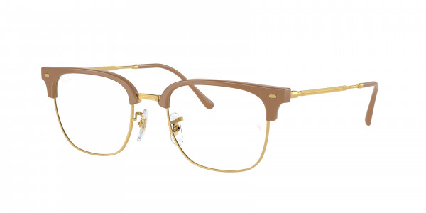 Ray-Ban Optical RX7216 NEW CLUBMASTER Eyeglasses, 8342 NEW CLUBMASTER BEIGE ON ARISTA (BEIGE)
