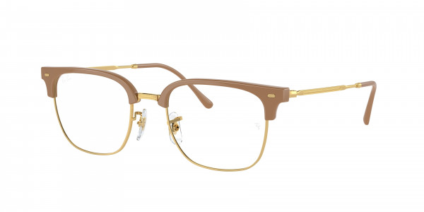 Ray-Ban Optical RX7216F NEW CLUBMASTER Eyeglasses, 8342 NEW CLUBMASTER BEIGE ON ARISTA (BEIGE)