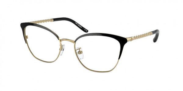 Tory Burch TY1076 Eyeglasses, 3339 SHINY GOLD / BLACK (GOLD)