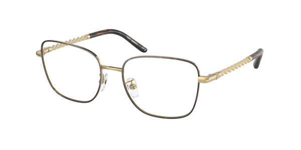 Tory Burch TY1077 Eyeglasses, 3344 SHINY GOLD / DARK TORTOISE (GOLD)