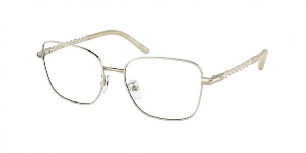 Tory Burch TY1077 Eyeglasses, 3345 SHINY LIGHT GOLD / IVORY (GOLD)