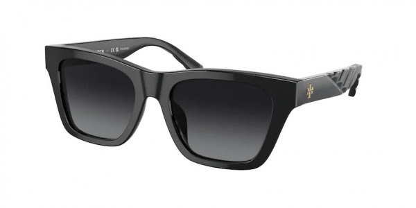 Tory Burch TY7181U Sunglasses, 1709T3 BLACK GREY GRADIENT POLAR (BLACK)