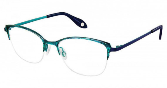 Fysh UK F-3702 Eyeglasses, M204-TURQUOISE NAVY