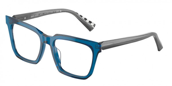 Alain Mikli A03149 Eyeglasses, 002 TRANSPARENT BLUE (BLUE)