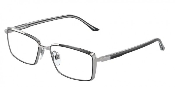 Starck Eyes SH2071T Eyeglasses, 0005 SILVER / BLACK (SILVER)
